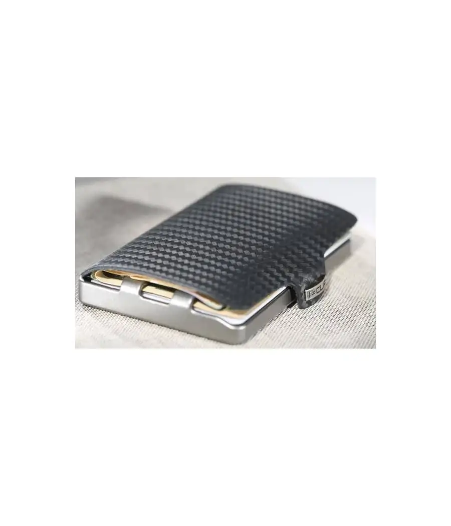 Tarjetero I-Clip Fibra Carbono