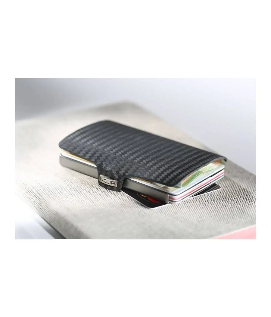 Tarjetero I-Clip Fibra Carbono
