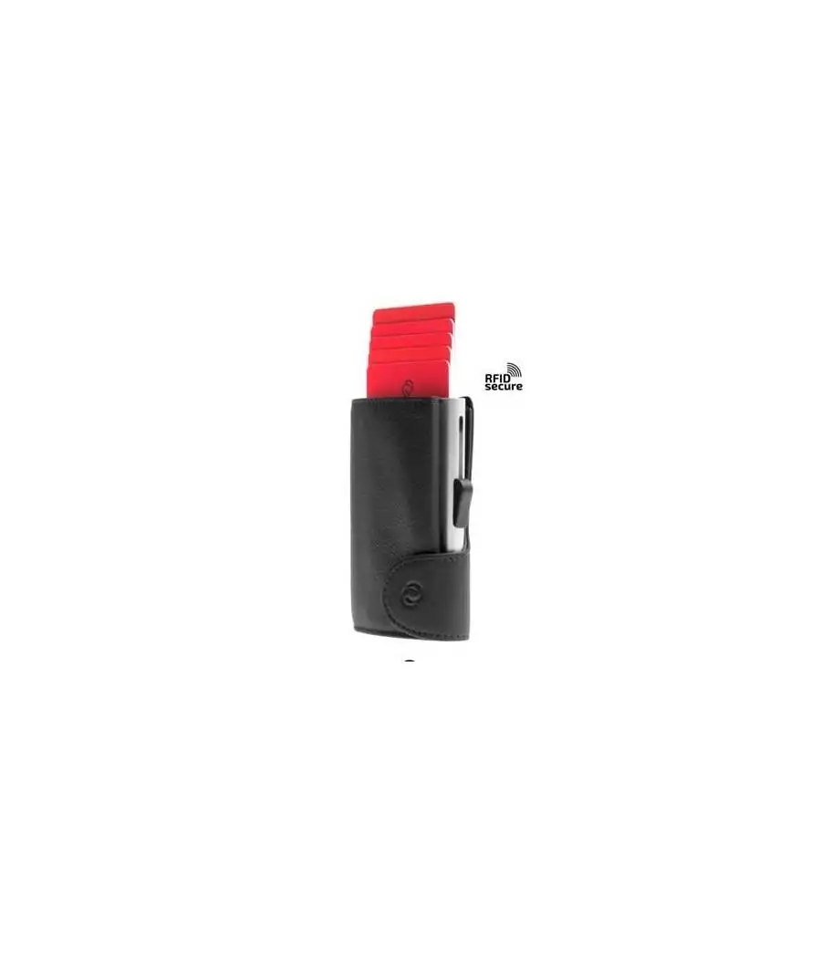 C-Secure Tarjetero Miniwallet Vintage Negro