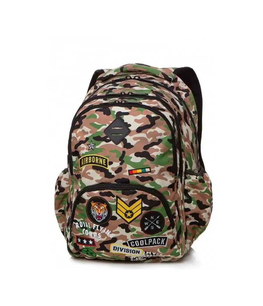 Mochila Coolpack Escolar Camuflaje 46 cm