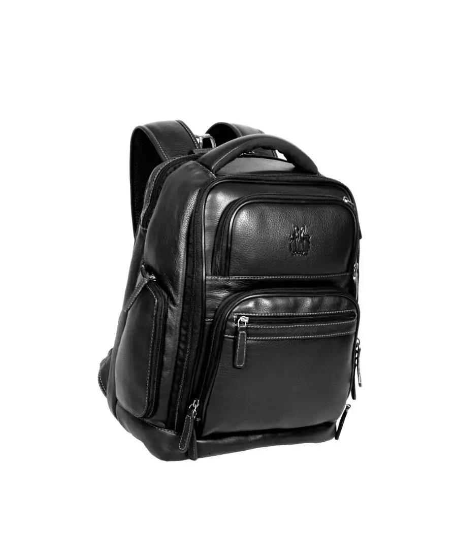 Mochila Rosme Piel Portaordenador Mod2 Negro