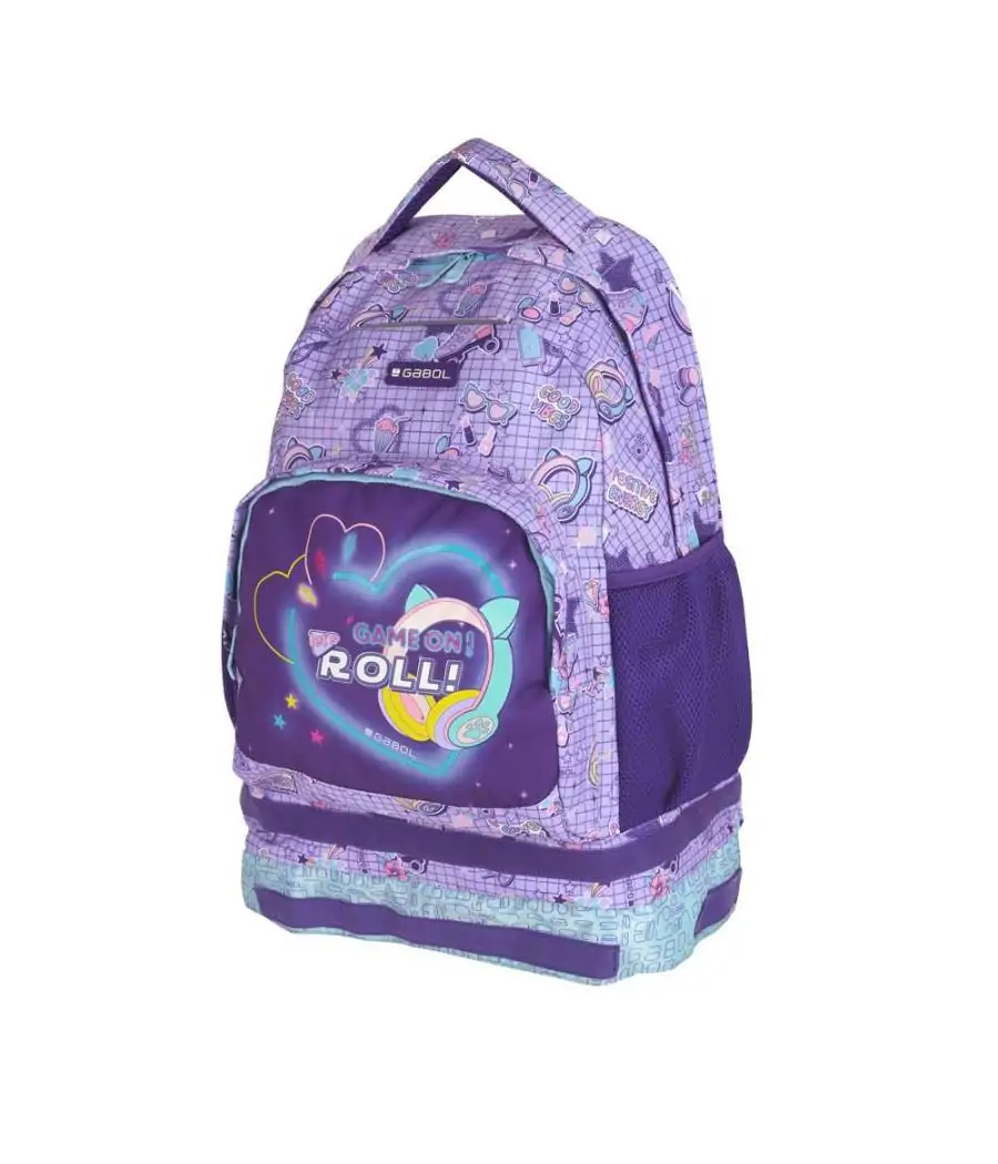 Mochila Gabol Escolar Funny 46 cm Gris