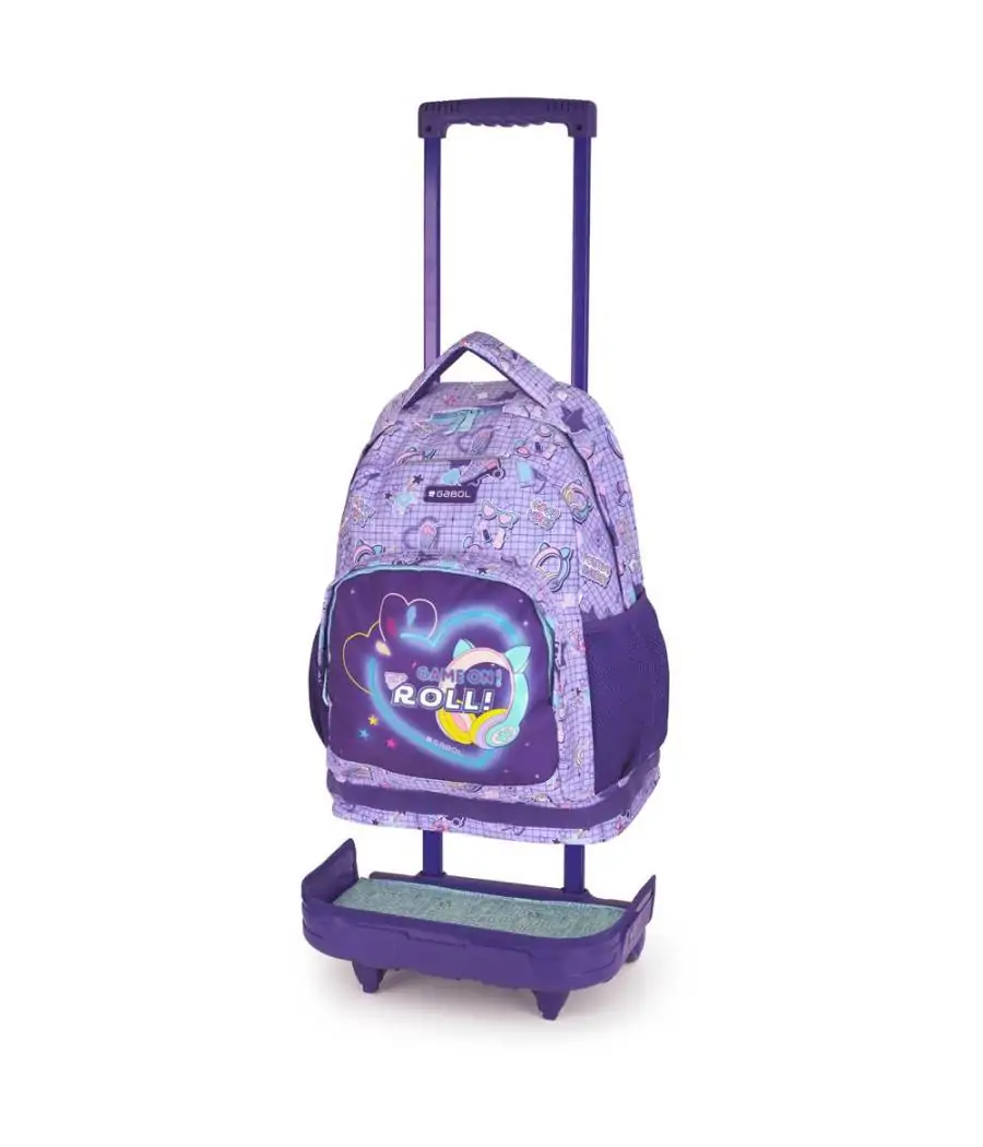 Mochila Gabol Escolar Funny 46 cm Gris