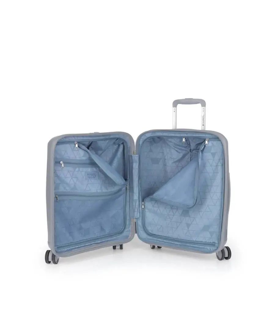 Maleta Gabol Queens 55 cm/Expandible Plata