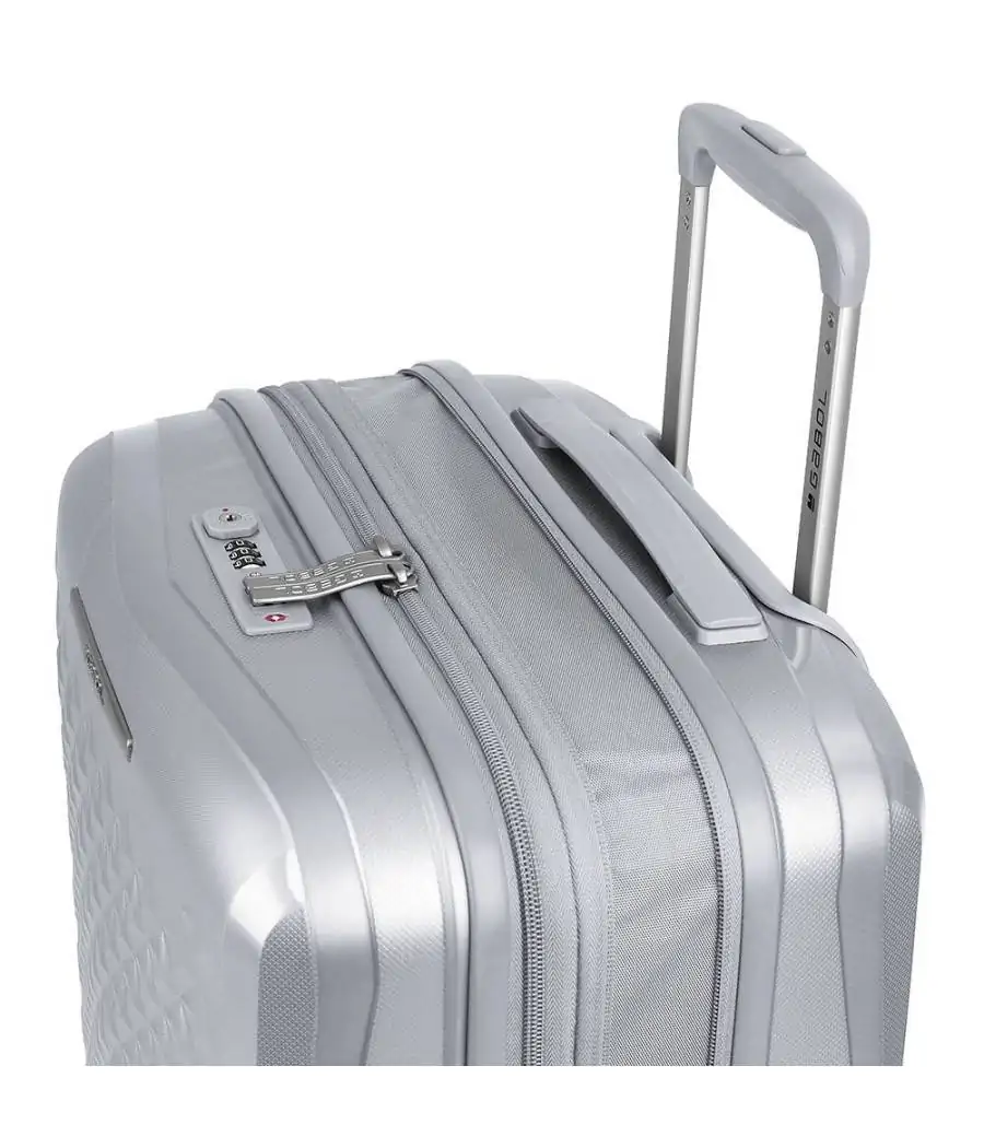 Maleta Gabol Queens 55 cm/Expandible Plata