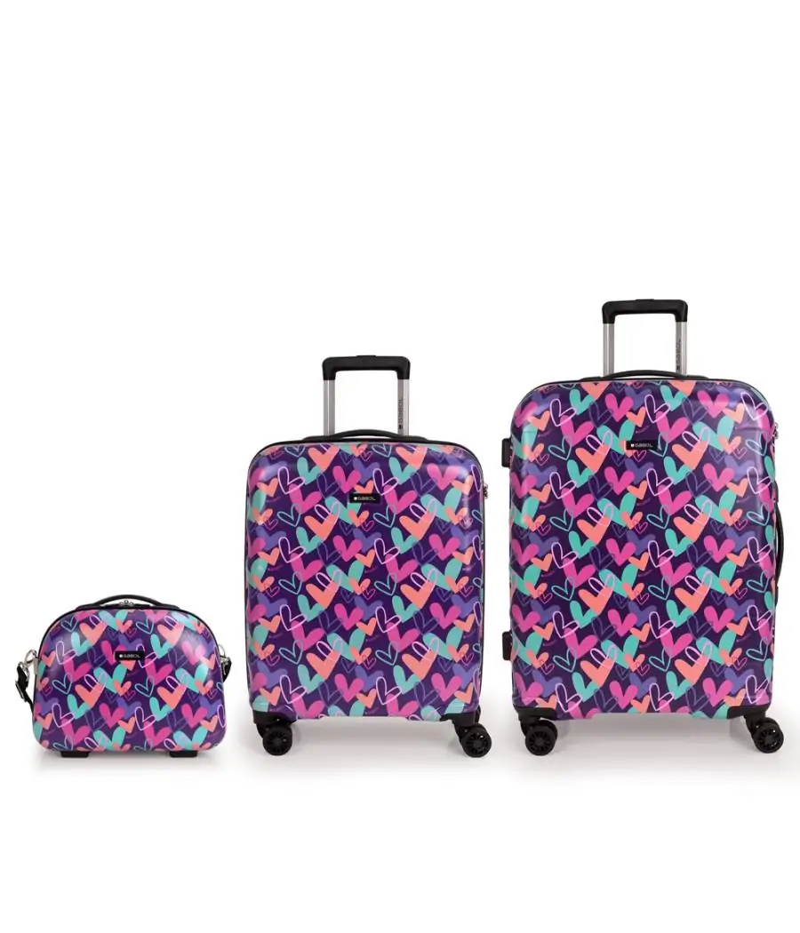 Maleta Gabol Juvenil Kokoro Set 3 - Cab-Med-Neceser
