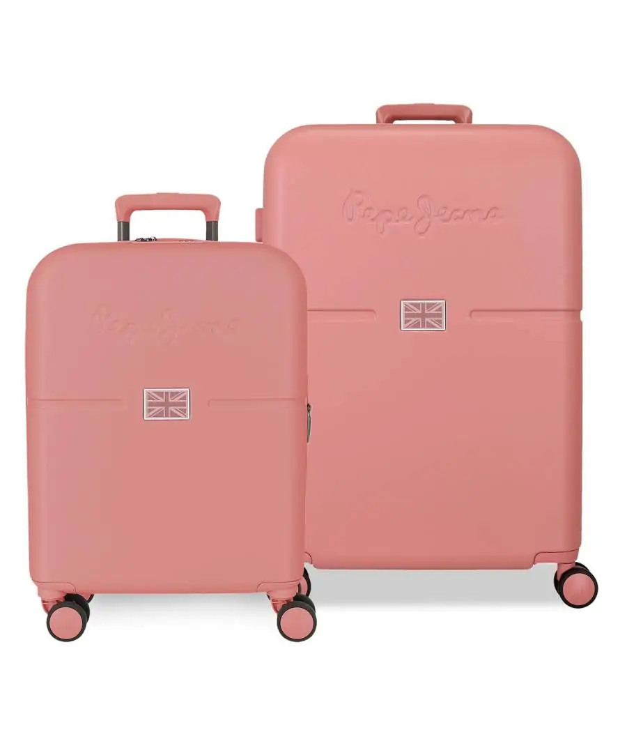 Pepe Jeans Juego Maleta Accent Set 2 - Cabina+Mediano Coral