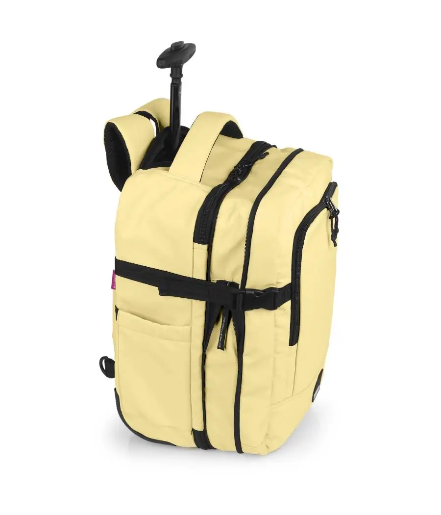 Mochila Gabol Ruedas Vancouver Underseat 40 cm Amarillo