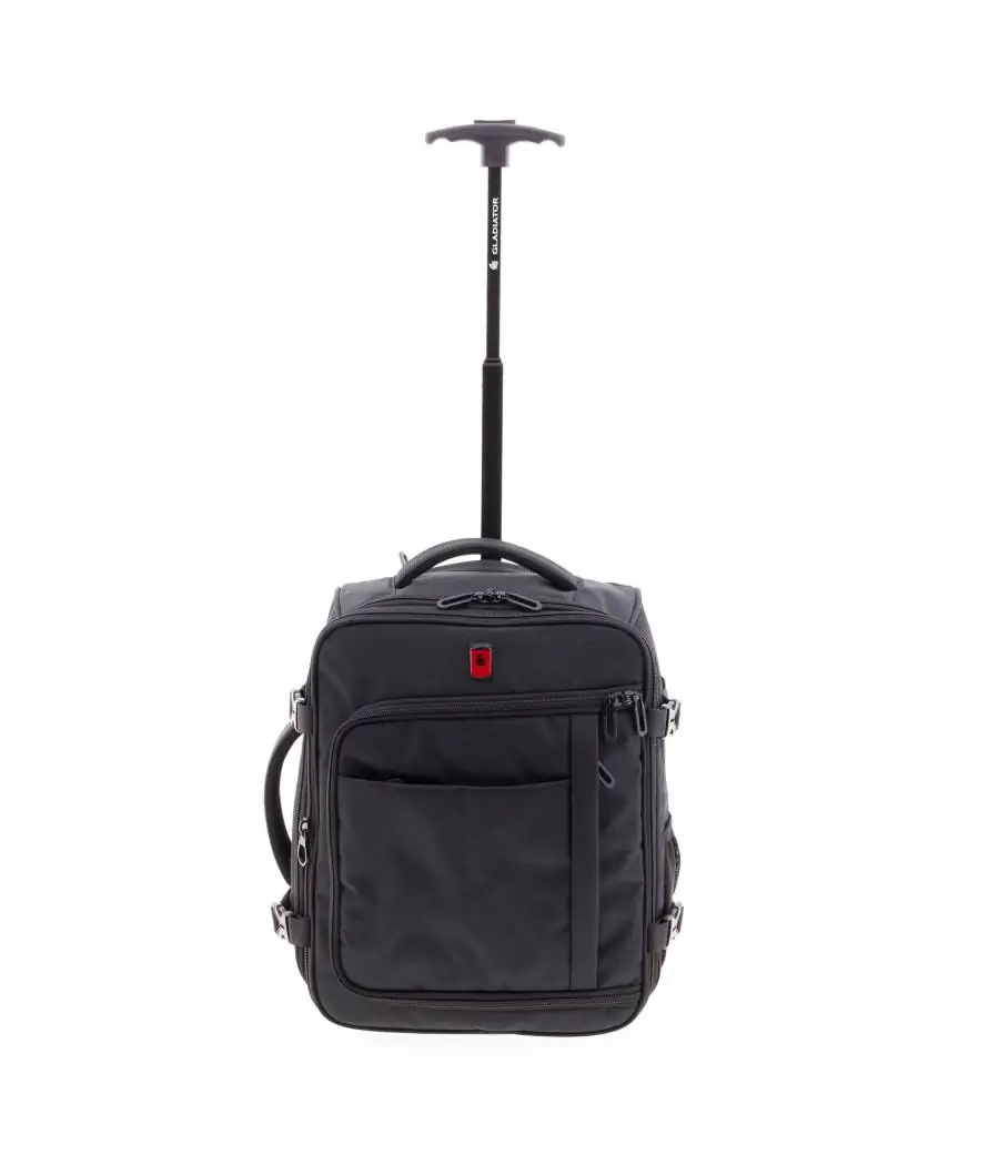 Mochila Gladiator Ruedas Loop Ryanair / Vueling Negro