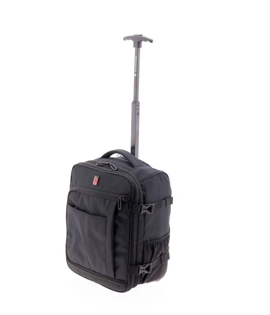 Mochila Gladiator Ruedas Loop Ryanair / Vueling Negro