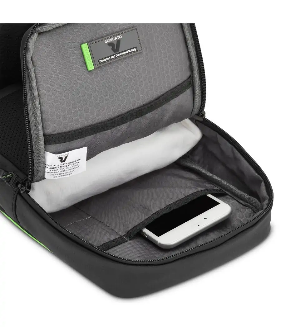 Bandolera Roncato /Mochila Norway 31 cm Negro