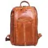 Mochila Stamp XL de piel lavada Tichi Cuero