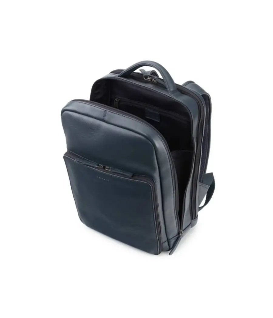 Mochila Privata de piel vacuno Leda Azul
