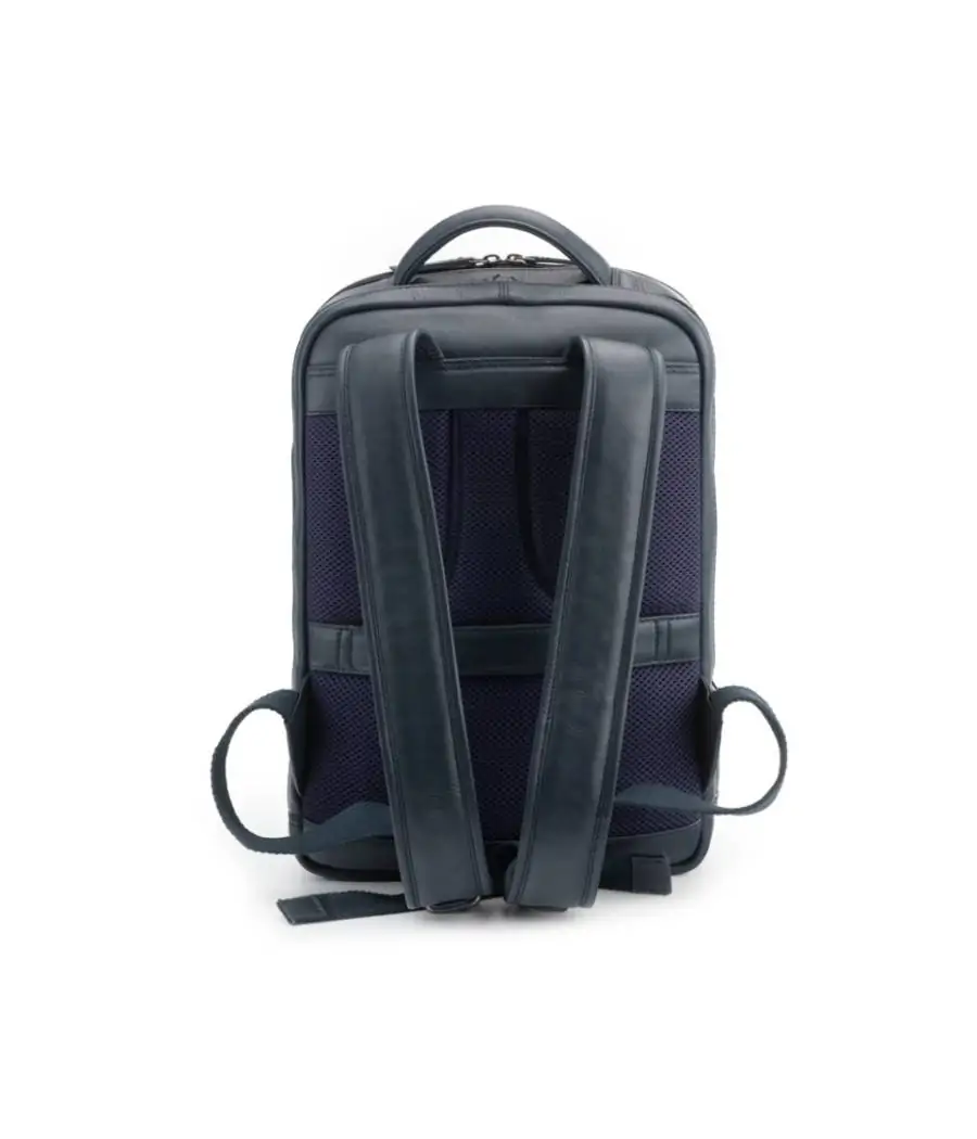 Mochila Privata de piel vacuno Leda Azul