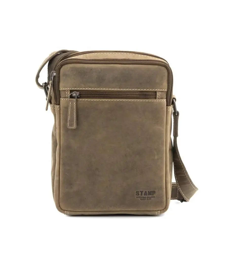 Bandolera de piel Hunter Hunor 24 cm Kaki