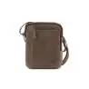 Bandolera Stamp compacta de piel Hunter Hunor Marrón Bandolera Stamp compacta de piel Hunter Hunor Marrón