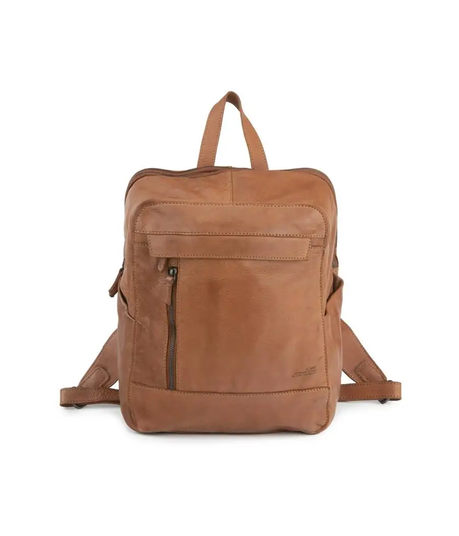 Mochila Stamp de piel lavada Ran ST 220