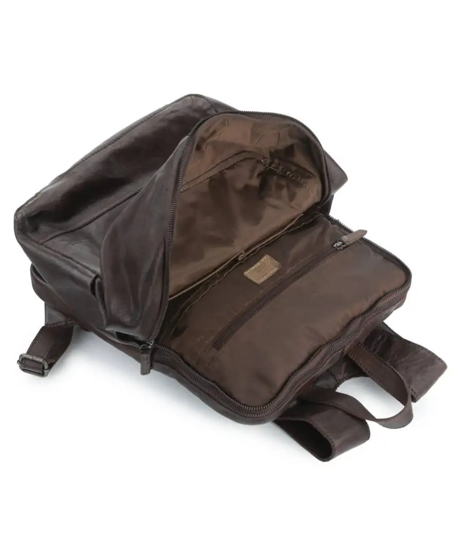 Mochila Stamp de piel lavada Ran ST 220