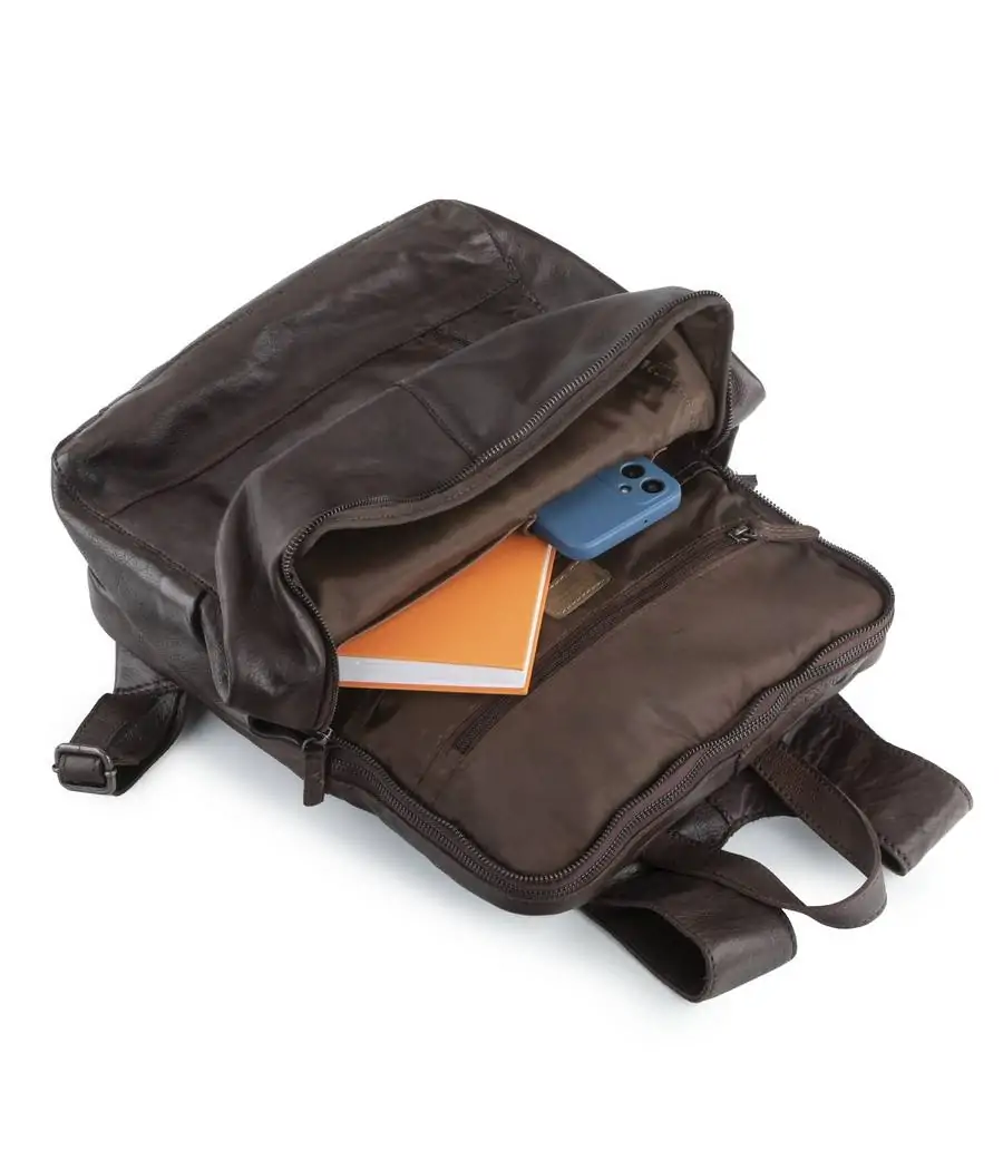 Mochila Stamp de piel lavada Ran ST 220