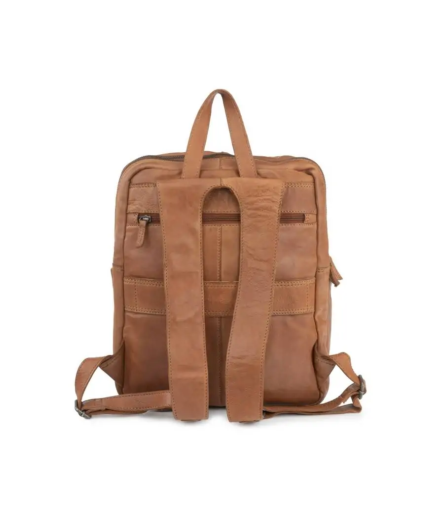 Mochila Stamp de piel lavada Ran ST 220
