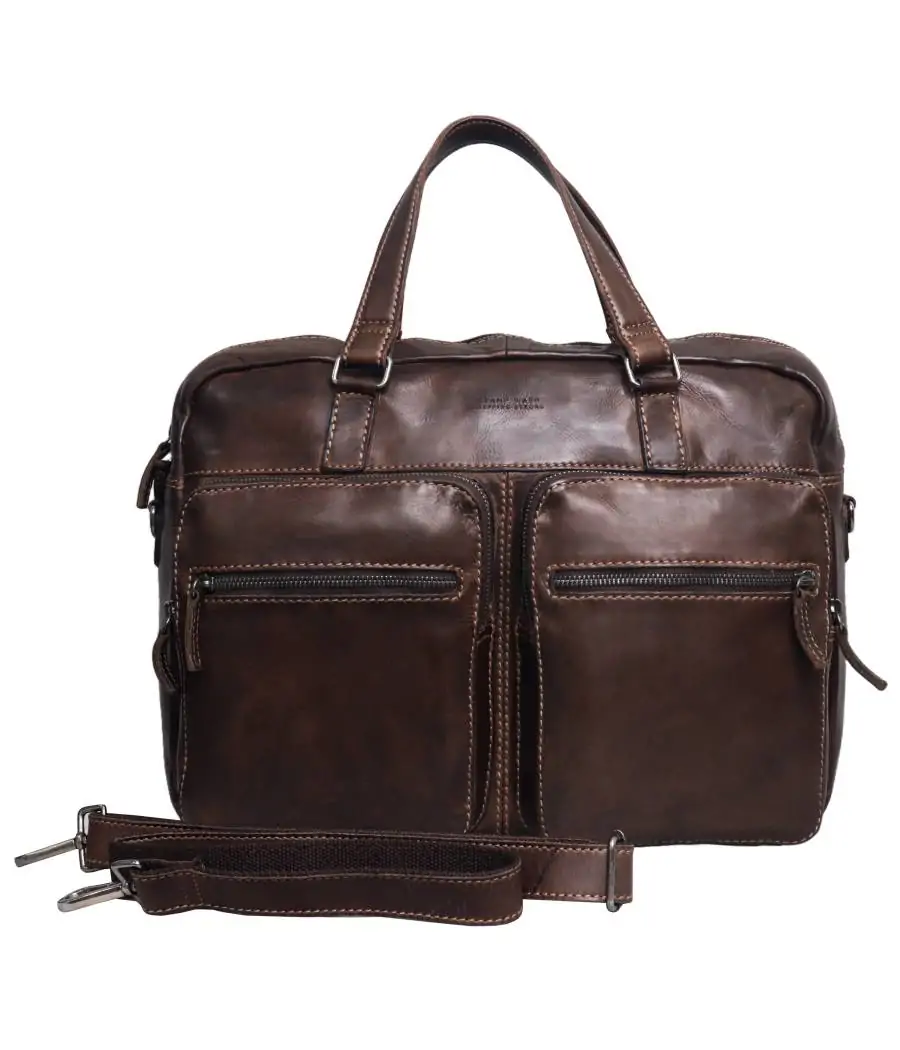 Bolsa viaje/documentos piel lavada Tichi ST 129