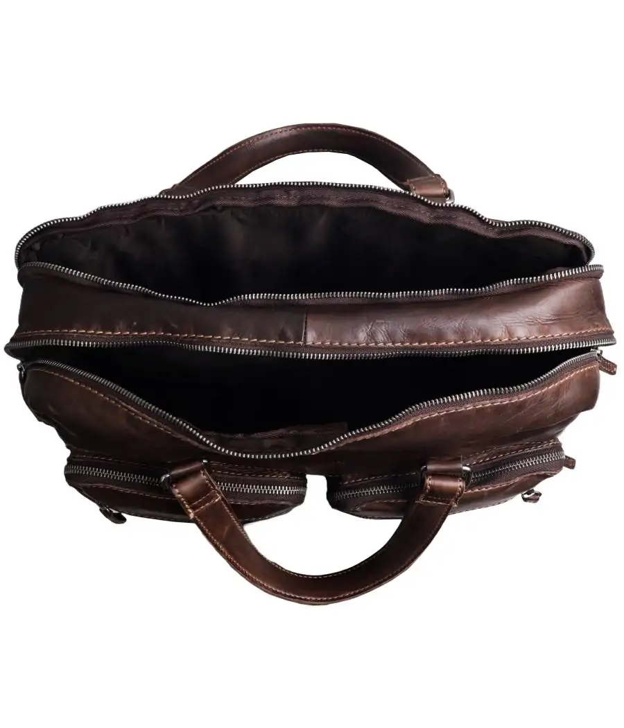 Bolsa viaje/documentos piel lavada Tichi ST 129