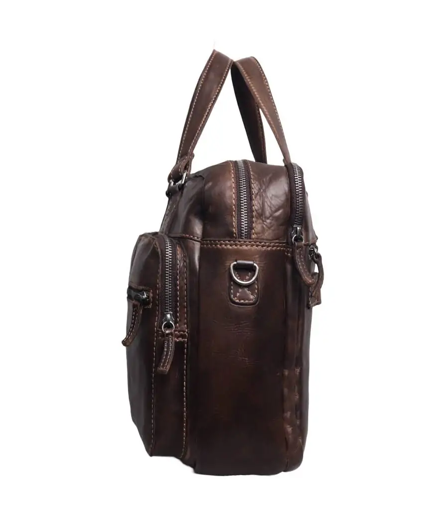 Bolsa viaje/documentos piel lavada Tichi ST 129