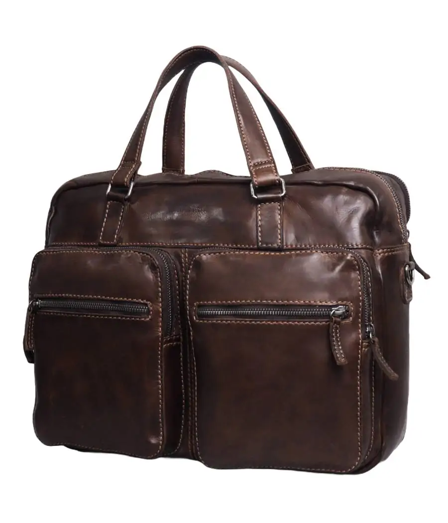 Bolsa viaje/documentos piel lavada Tichi ST 129
