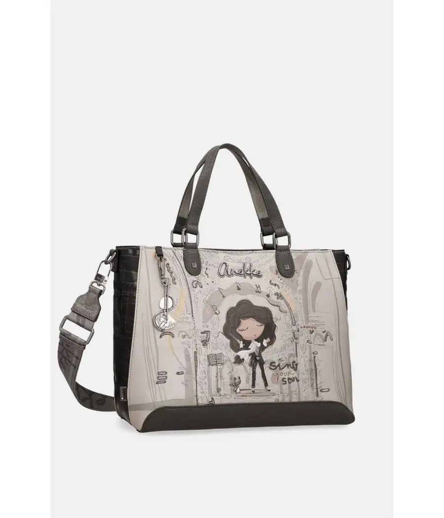 Bolso Anekke de asa corta y bandolera cuadrado Orchestra