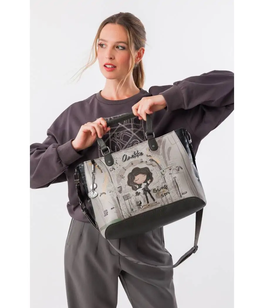 Bolso Anekke de asa corta y bandolera cuadrado Orchestra