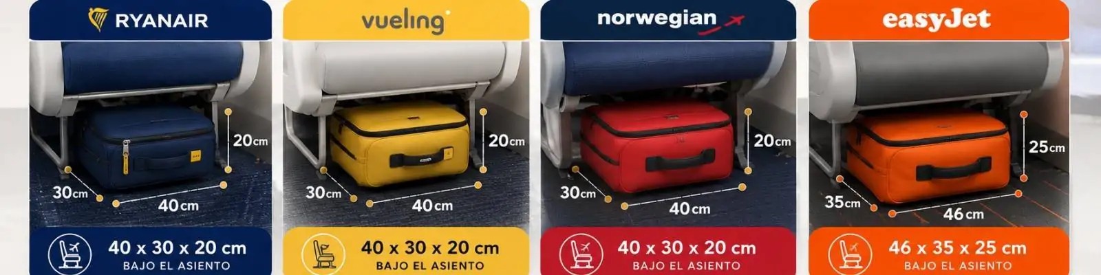 Maletas Bajo Asiento Ryanair | Soriano Maletas y Bolsos Alicante